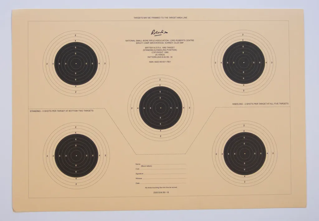 [SSSNSRA011] NSRA 25 Yard Standing and Kneeling (2505 BM/89-18)