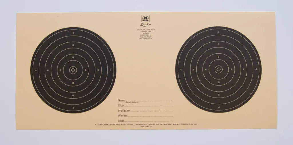 [SSSNSRA017] NSRA 50 Yard Pre Trimmed Centres (5002C 1996-18)