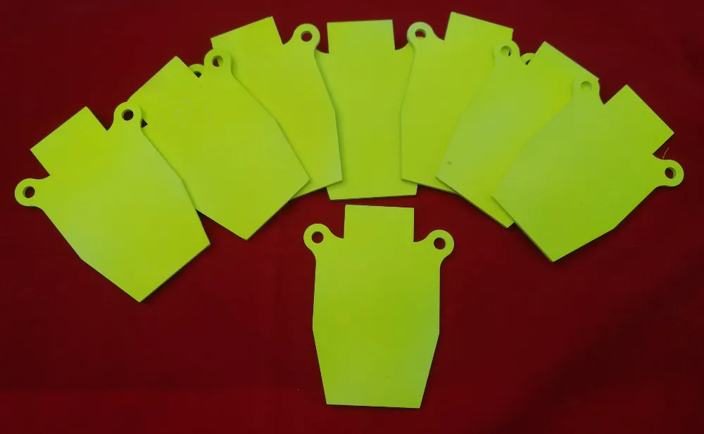 Air Rifle Silhouette Gong Airgun Target - Eight Pack