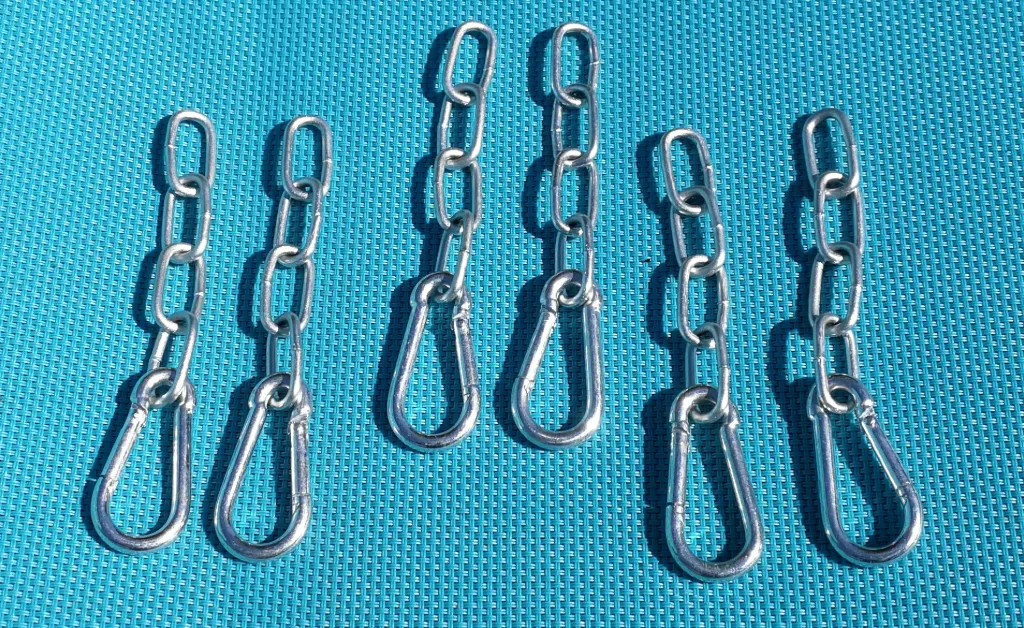 Airgun Target Gong Hanging Chain Set - Pack for Three Gongs