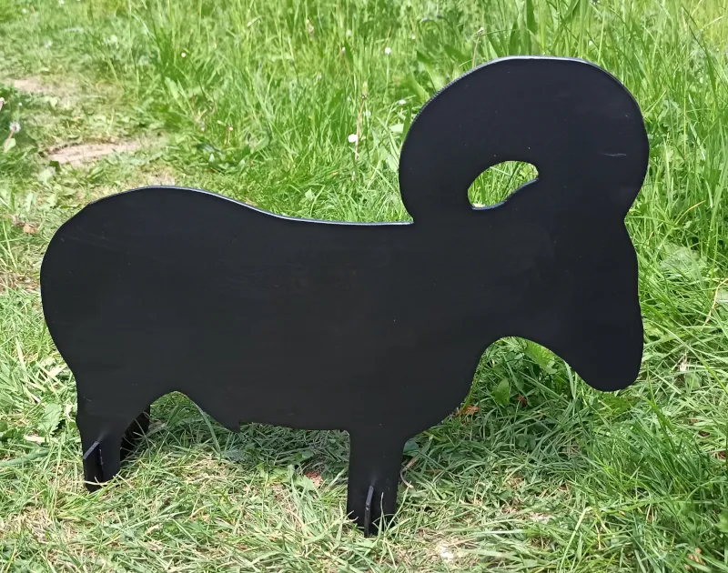 NRA Style Ram Knoockdown Airgun Target 1/2 Scale