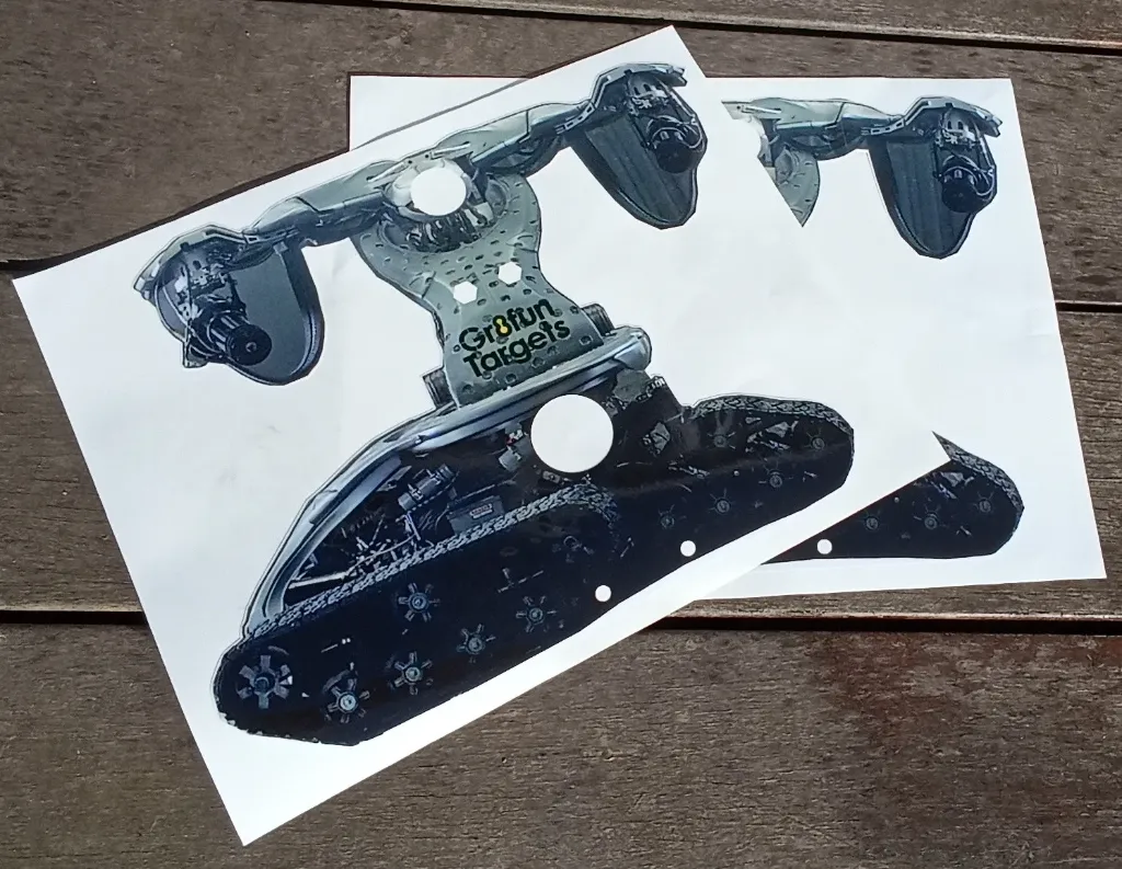 Pair of replacement vinyls for AI exTerminator T1 Tank