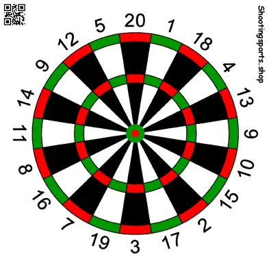 [SSSTGT0006B] Dartboard - Paper 14cm x 14cm