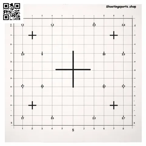 [SSSTGT0025] Sighting in target - Paper 14cm x 14cm