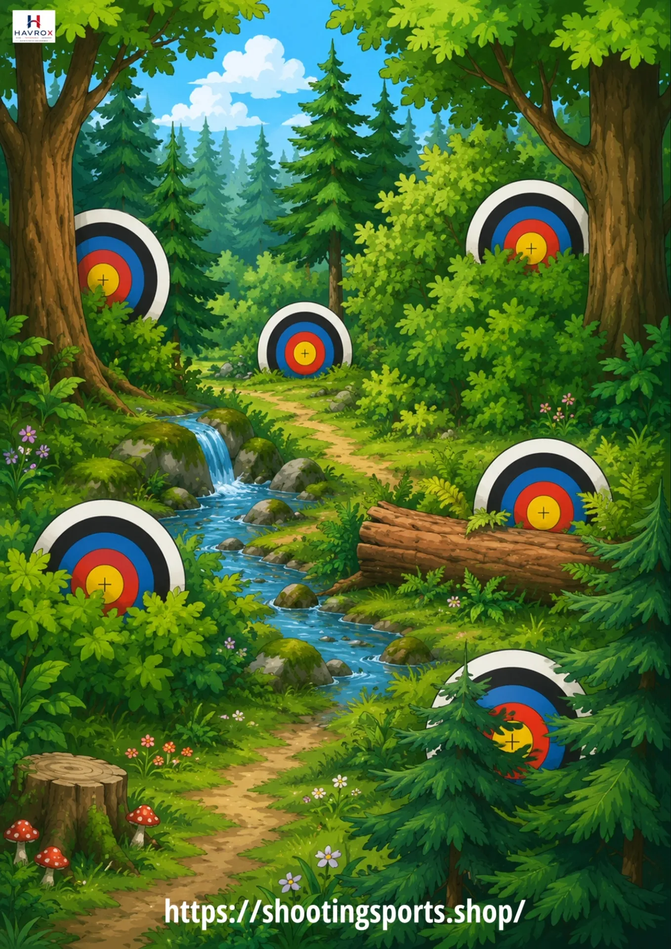 [SSSTGTV034A] Woodlands No Animal Targets (25)