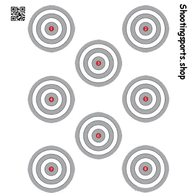 [SSSTGT0005D] 8 Spot Targets - Paper A4